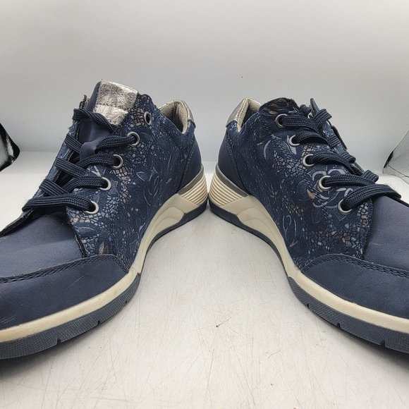 Spring Step Gabrielle Mens 6.5 Blue Sneaker Shoes Walking Work Wear Casual - Picture 3 of 14